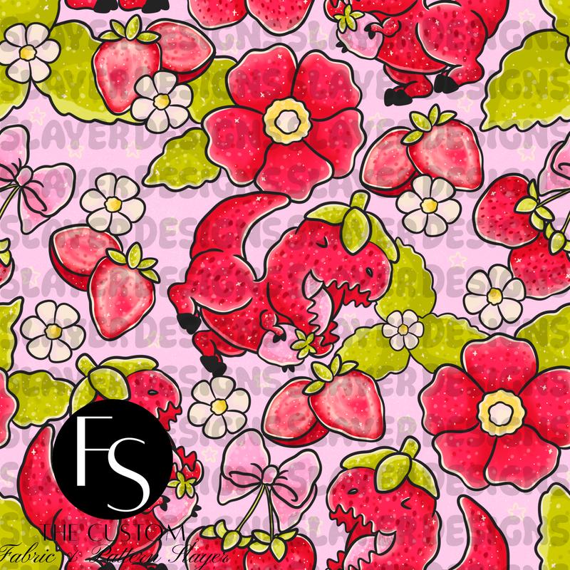 Strawberry Dinosaurs C - LYSSDOODLES