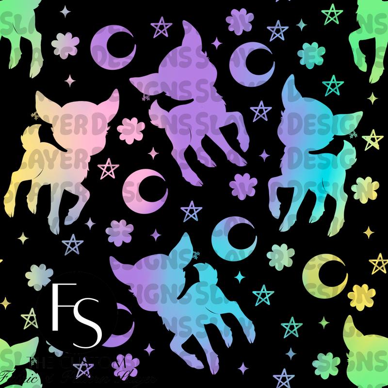 Spring Gothic Deer Silhouette -  FABRICSLAYER