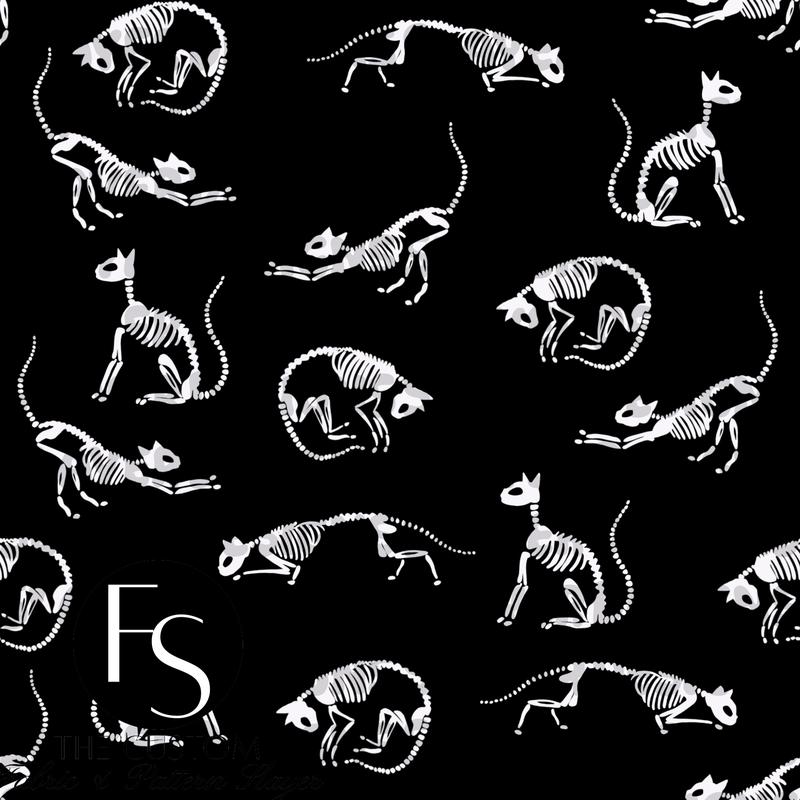 Skeleton Cats -  FABRICSLAYER