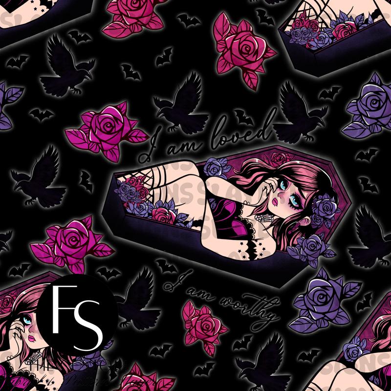Sad Goth Girl Affirmations -  FABRICSLAYER