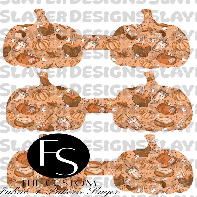 PUMPKINCHAIN002 - Cut and Sew Keychains FABRICSLAYER - Preorder