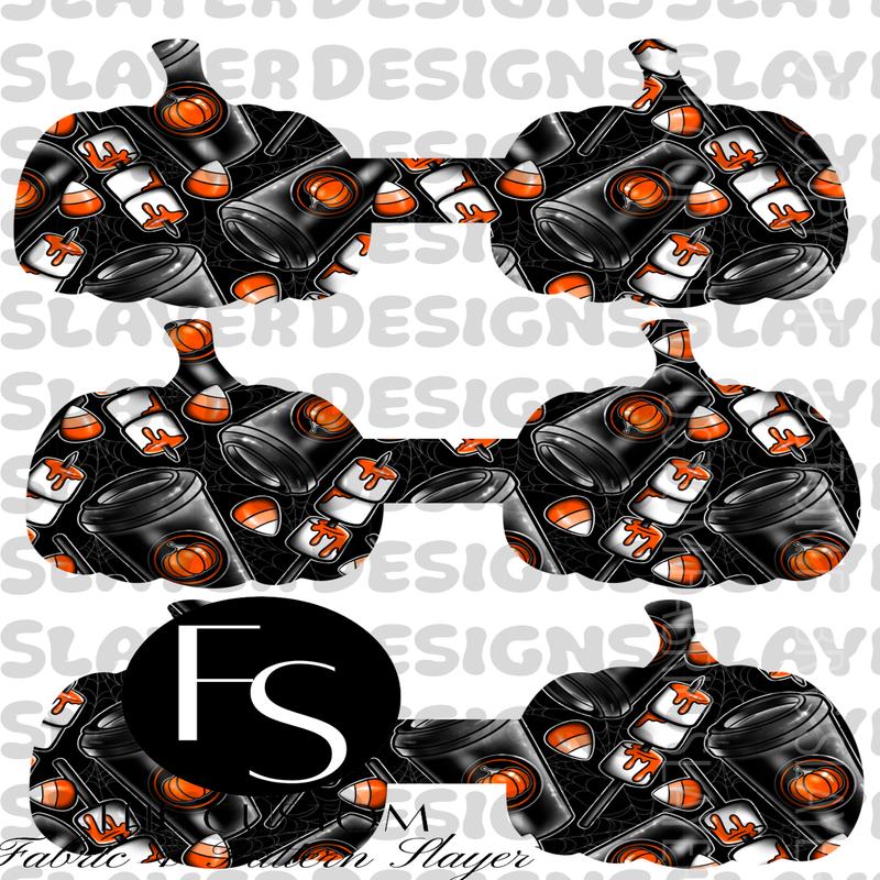 PUMPKINCHAIN009 - Cut and Sew Keychains FABRICSLAYER - Preorder