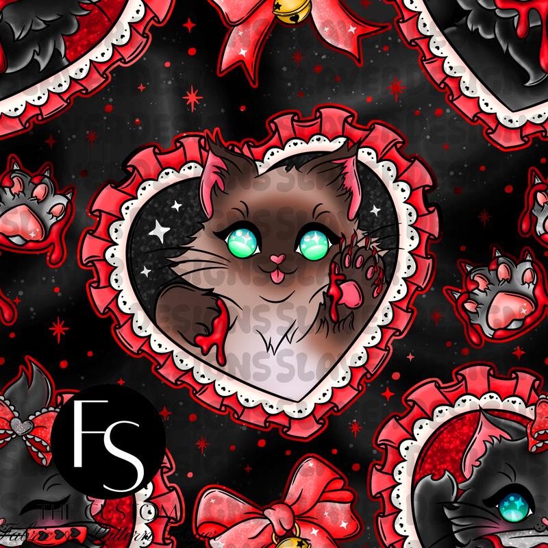 Murder Kitties A - CITRINECAULDRON - Double Sided Print Custom Blanket