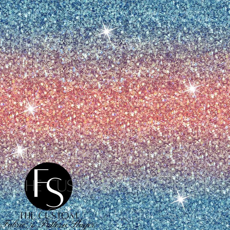 Nautical Anchor Ombre Glitter