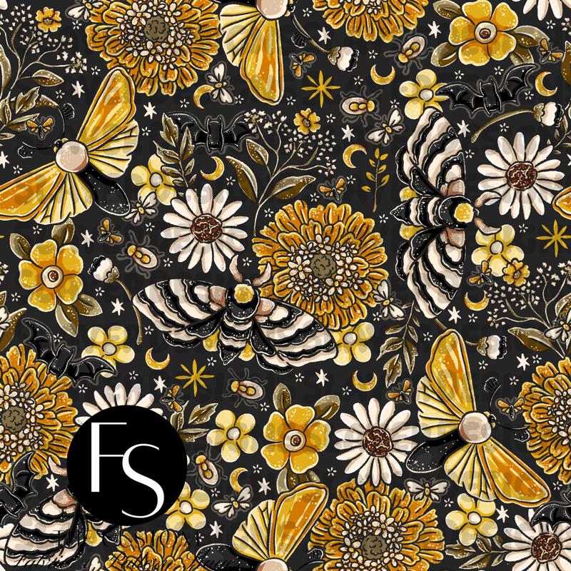 Moonlit Garden C - LYSSDOODLES