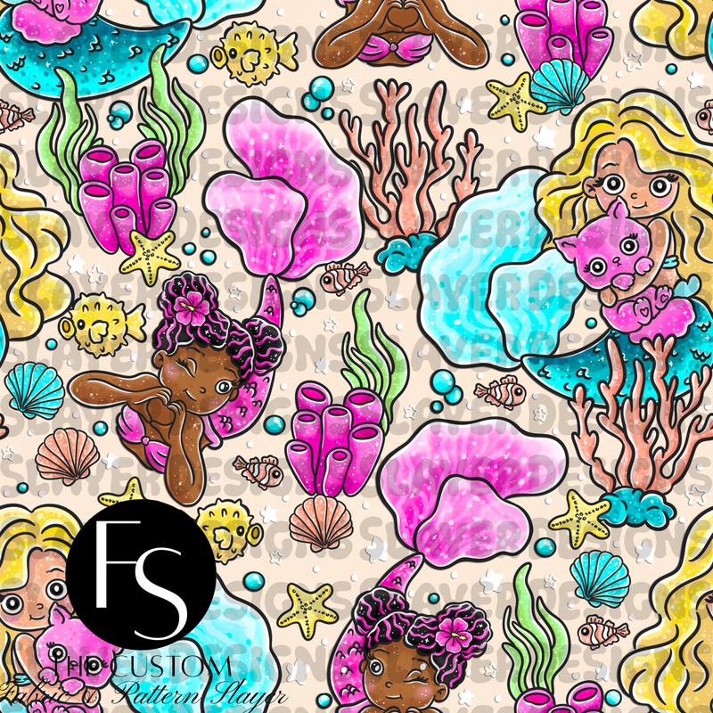 Mermaid Reef D - LYSSDOODLES