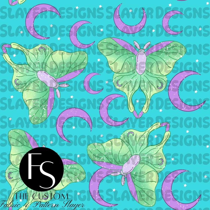 Luna Moths C - FABRICSLAYER