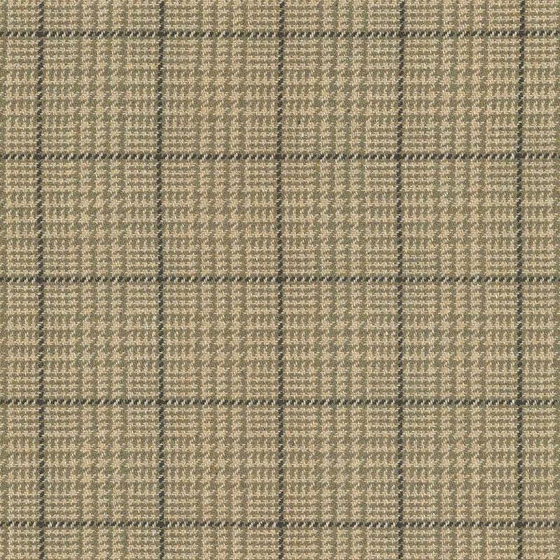 Dashing Plaid Khaki by Kasmir Fabric