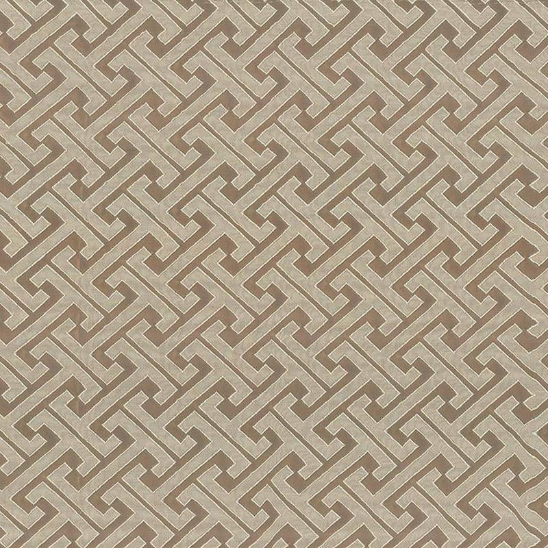 Edo Fret Taupe by Kasmir Fabric