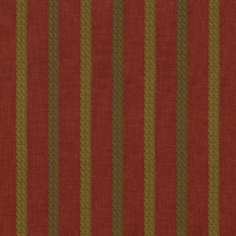 Celtic Stripe Crimson by Kasmir Fabric