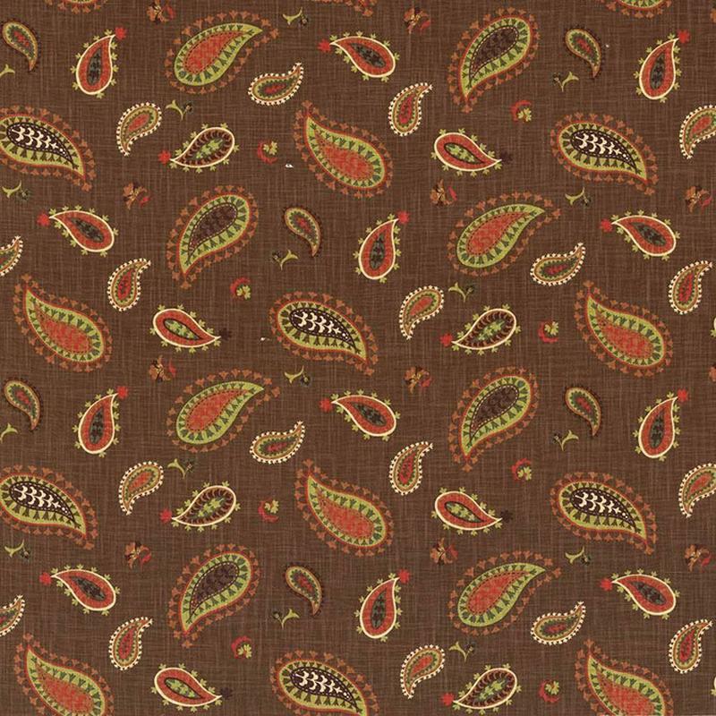 Ledoux Paisley Cayenne by Kasmir Fabric