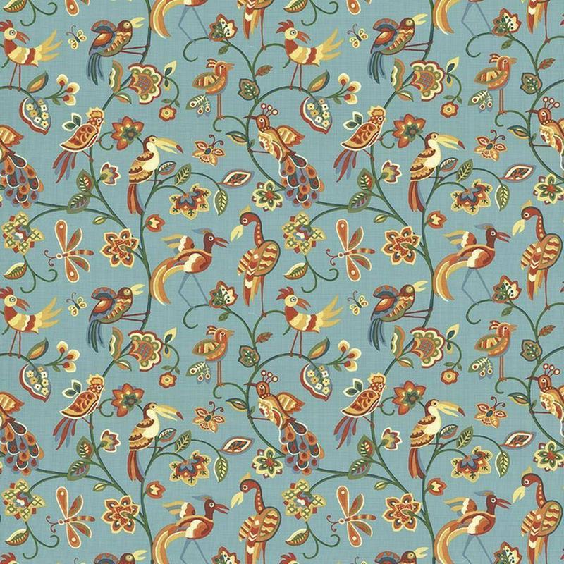 Fine Feathered Aqua by Kasmir Fabric