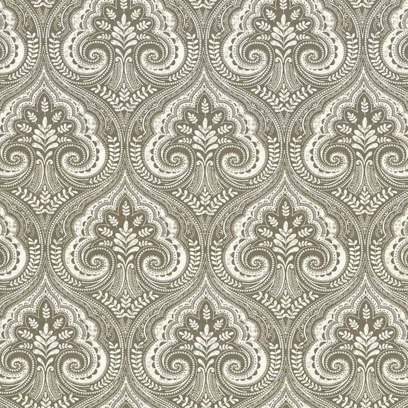 Pietro Paisley Charcoal by Kasmir Fabric