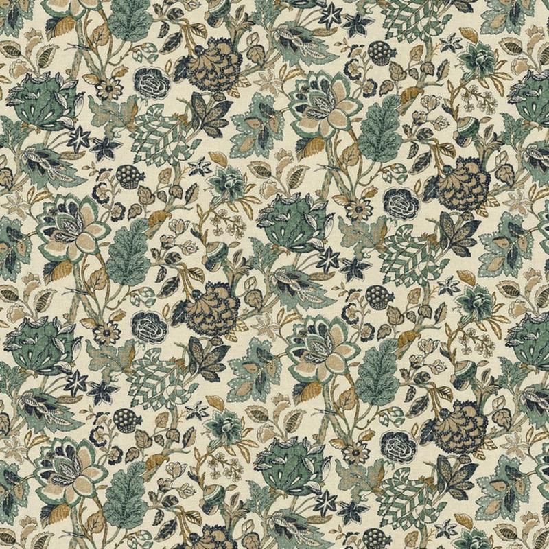 Into The Woods Indigo by Kasmir Fabric