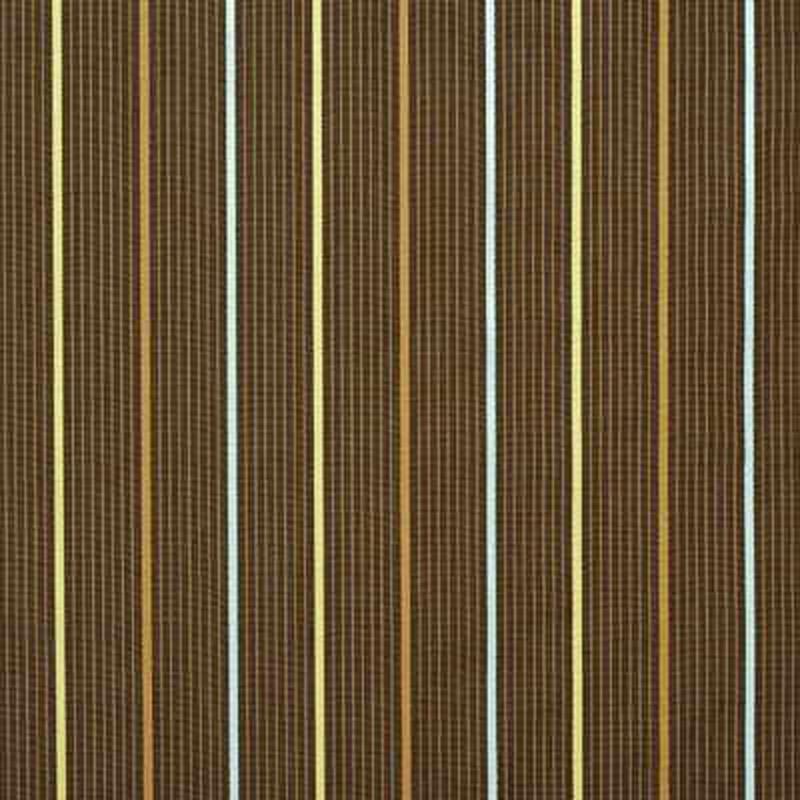 Wolsey Stripe Chocolate by G P & J Baker Fabric