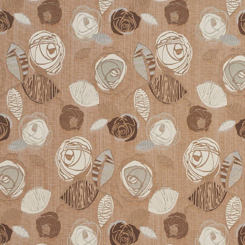 1375 Latte Bloom by Charlotte Fabric