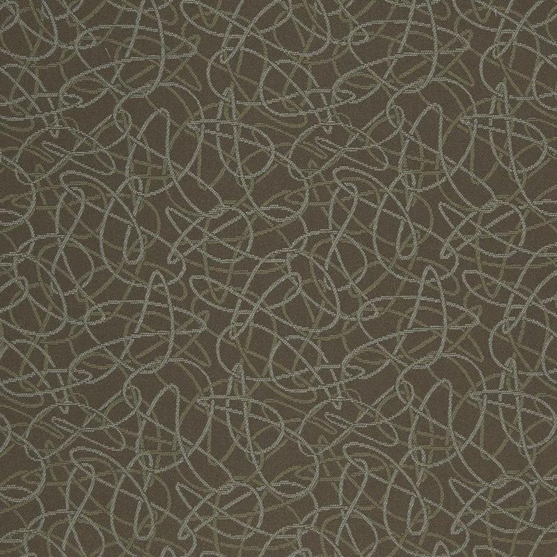 D931 Squiggles/Chocolate by Charlotte Fabric