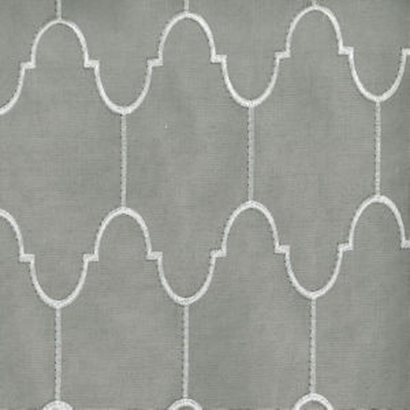 Hamilton Grey White by Norbar Fabric