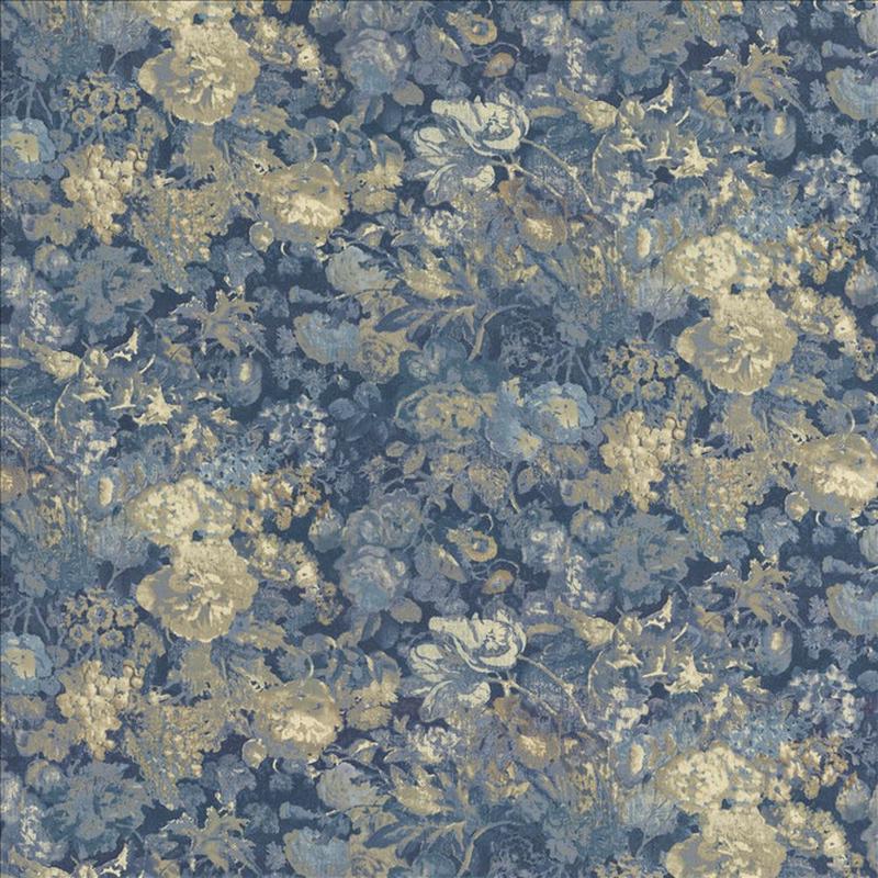 Bleeker Midnight Blue by Kasmir Fabric
