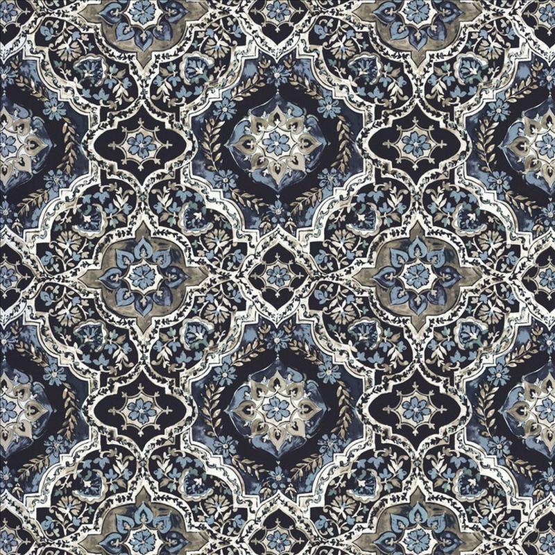 Fletcher Place Navy by Kasmir Fabric