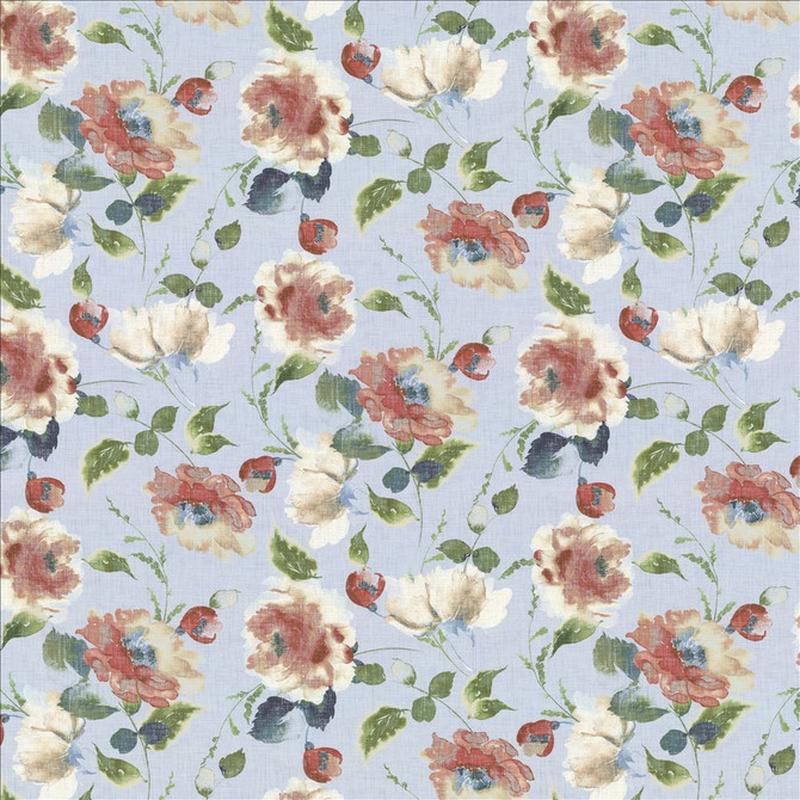 Highgrove Floral Aqua by Kasmir Fabric