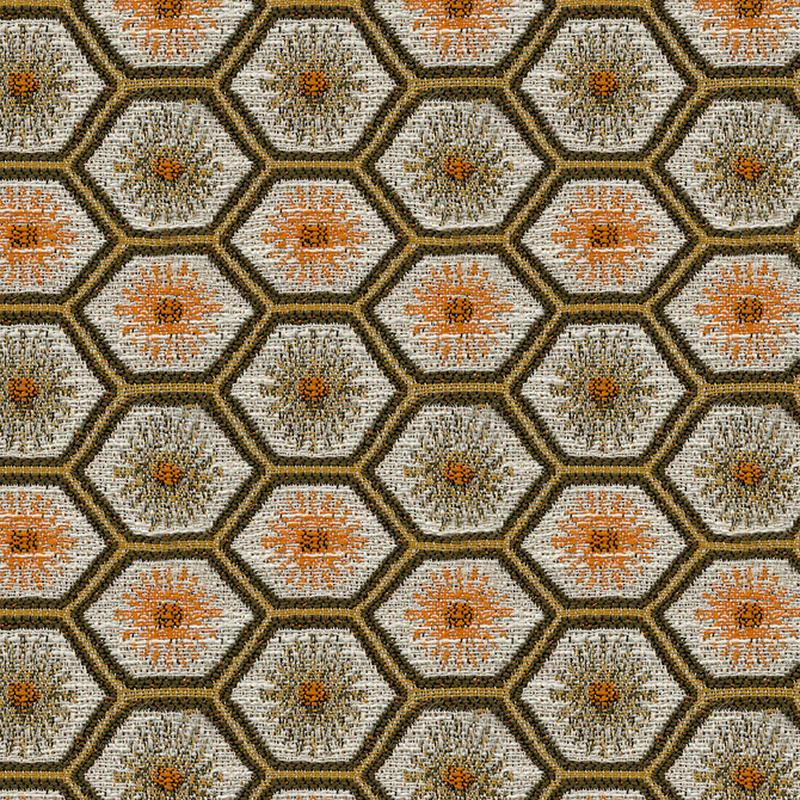 Brennan 44 Apricot by ABBEYSHEA Fabric