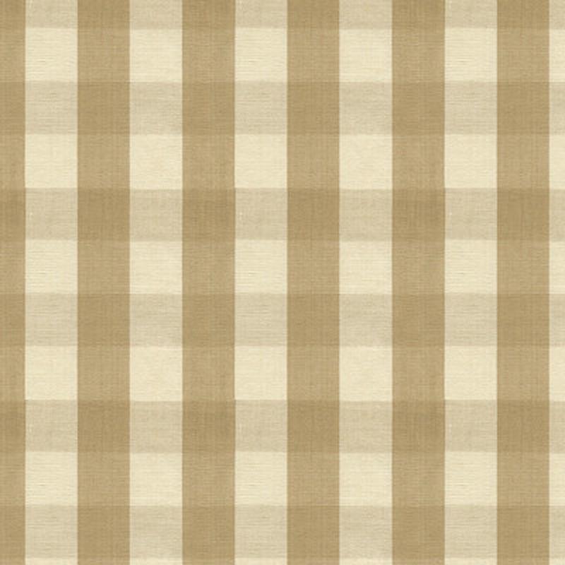 Carsten Check Tan by Brunschwig & Fils Fabric