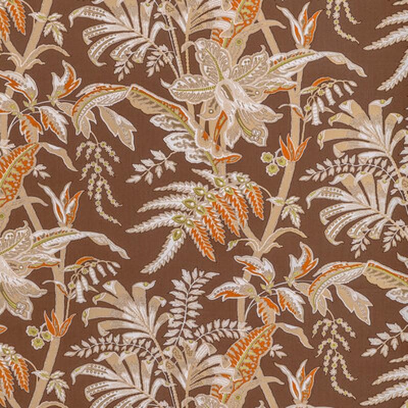 Seychelles Cotton Print Mocha by Brunschwig & Fils Fabric