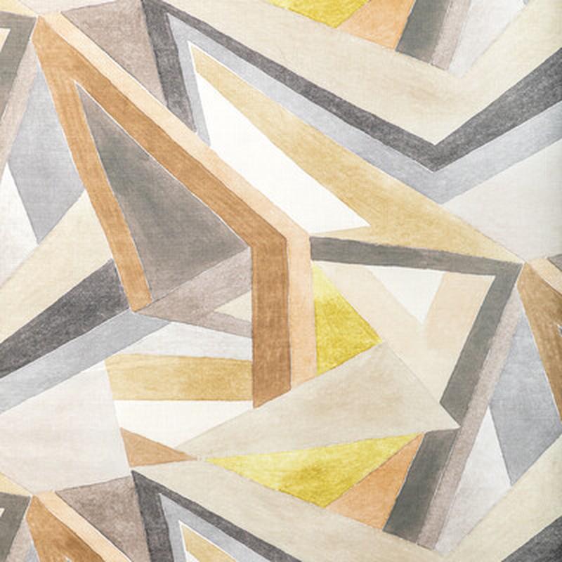 Roulade Print Citron/Stone by Lee Jofa Modern Fabric