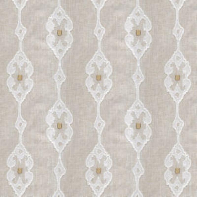 Vidalia Beige Ivory by Norbar Fabric
