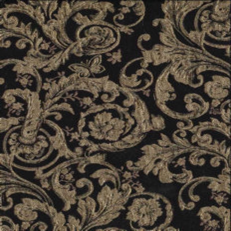 Minuet Black Gold by Norbar Fabric