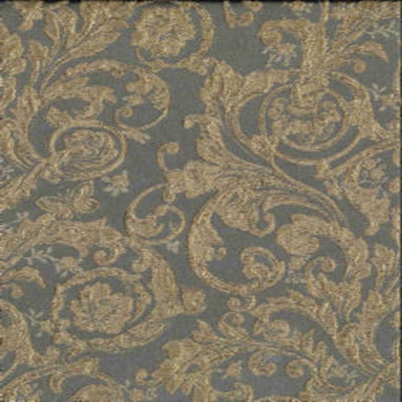 Minuet Gray Gold by Norbar Fabric