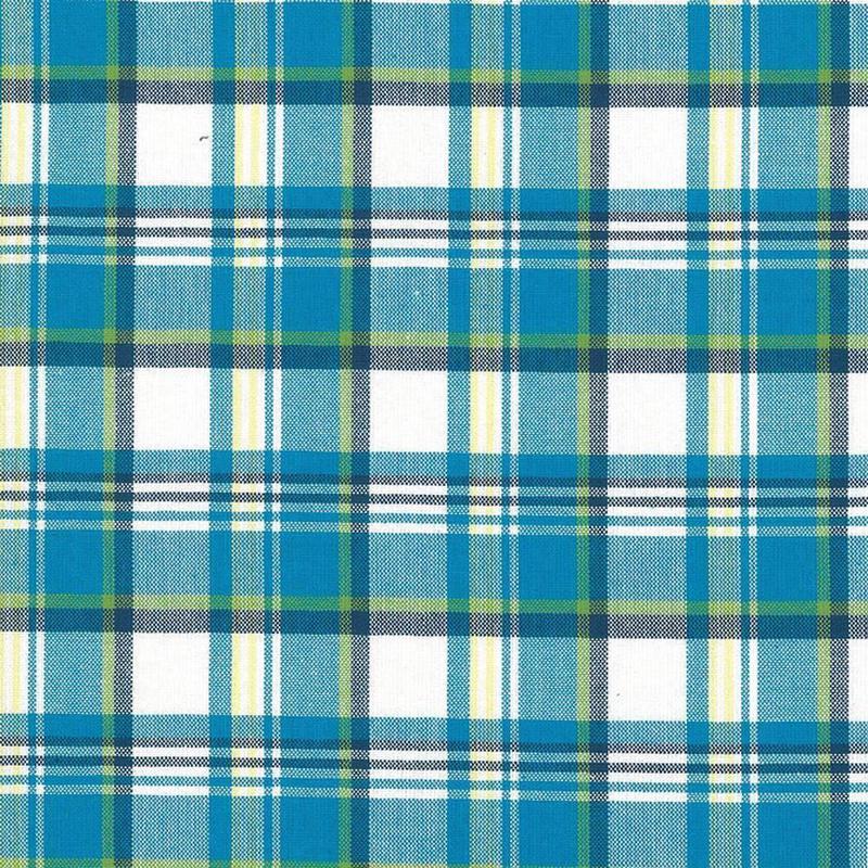 Bardwell Plaid Mediterranean by Kasmir Fabric