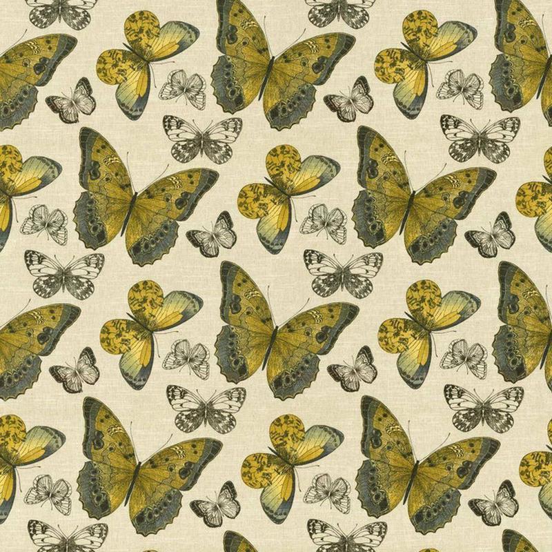 Mariposa Jardin Citron by Kasmir Fabric