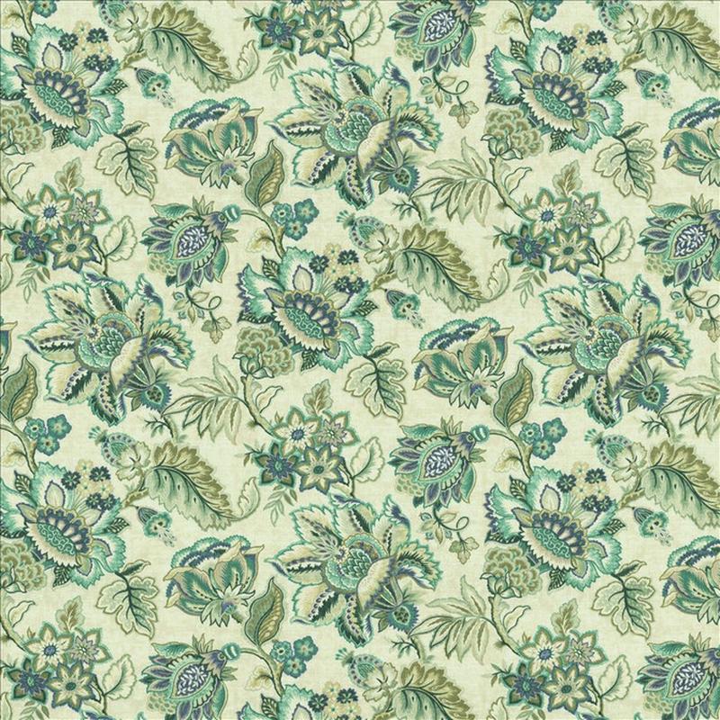 Bay Garden Seafoam by Kasmir Fabric