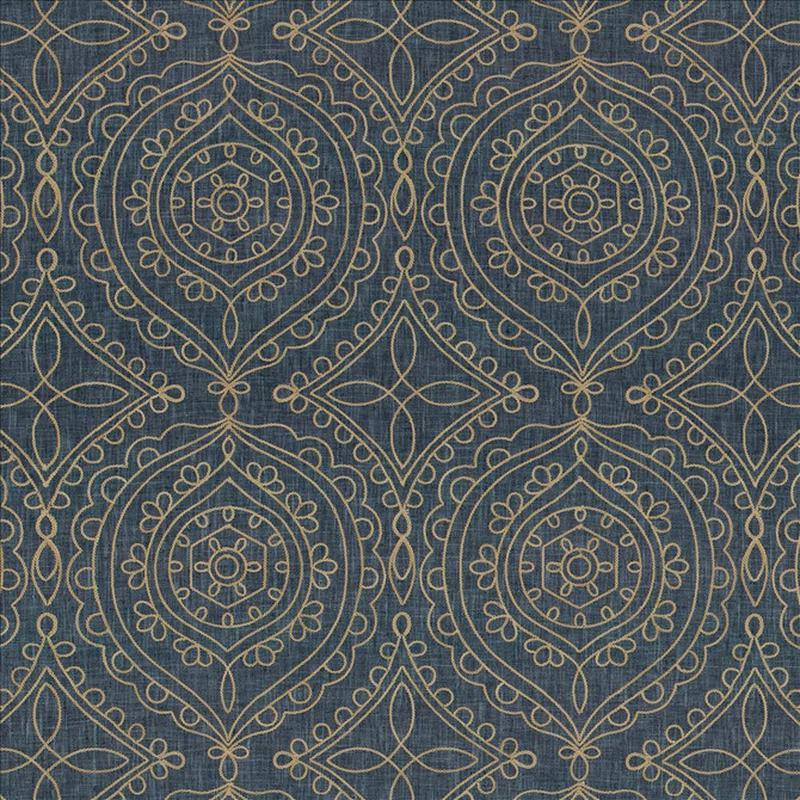 Halyard Indigo by Kasmir Fabric