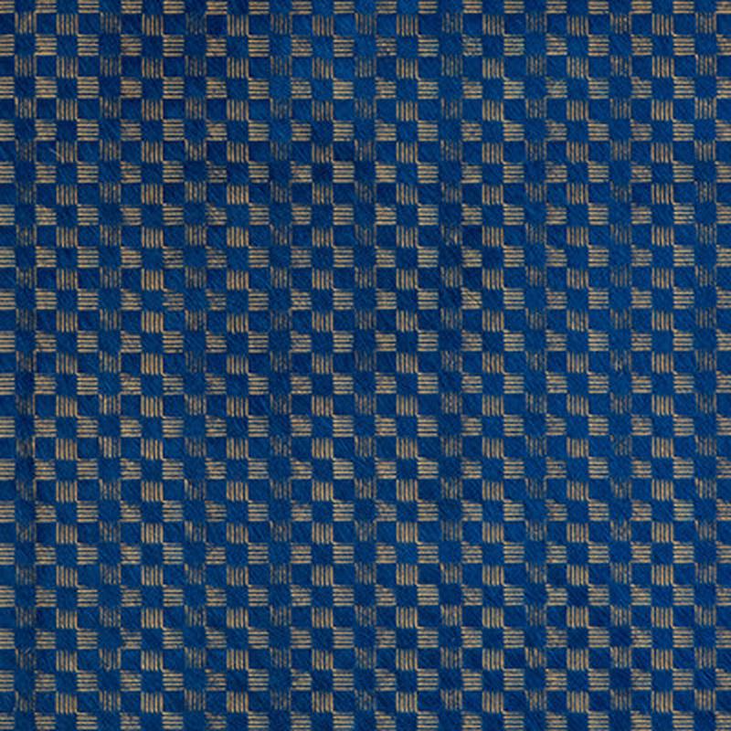 Delux Cadet/Gold by Groundworks Fabric