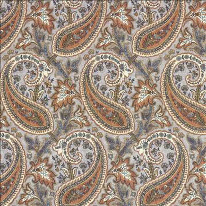 Parisi Paisley Persimmon by Kasmir Fabric