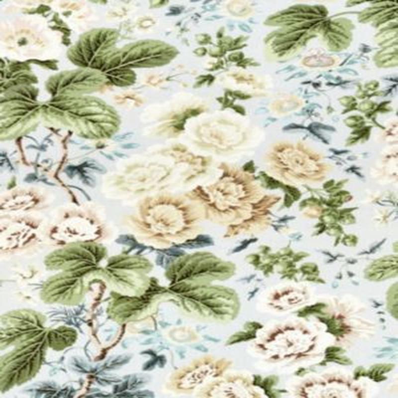 Scalamandre Fabric Highgrove Linen Print Rain