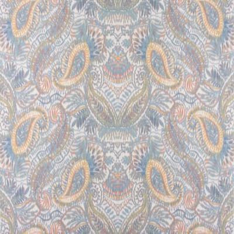 Scalamandre Fabric Indra Slate BlueMulti