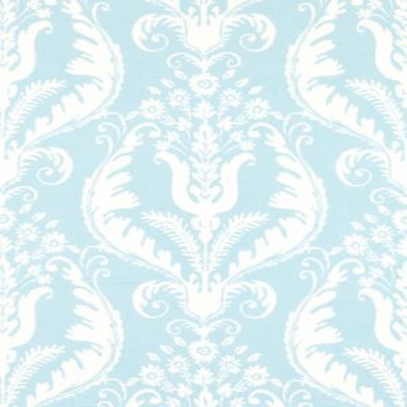 Scalamandre Fabric Primavera Linen Print Sky