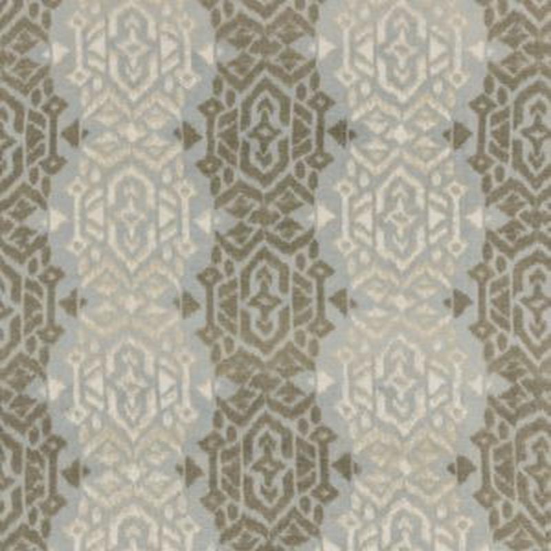 Scalamandre Fabric Sumatra Ikat Weave Bluestone
