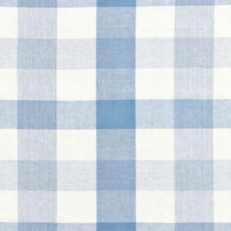 Scalamandre Fabric Westport Linen Plaid Sky