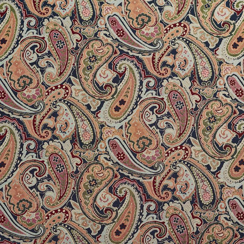 1971 Navy Paisley by Charlotte Fabric