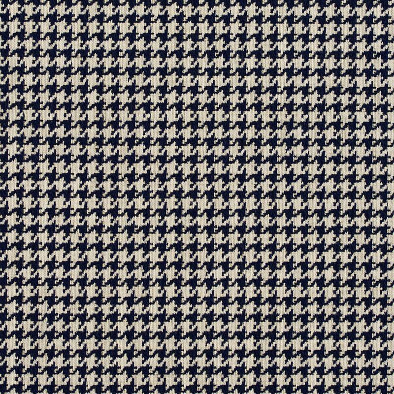 5859 Cobalt Houndstooth by Charlotte Fabric