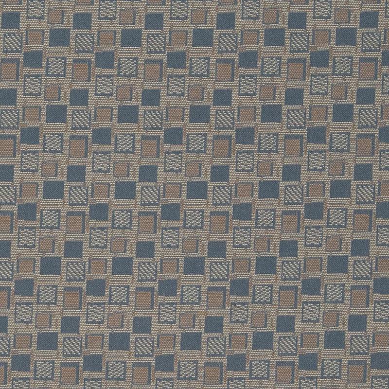 D927 Squares/Sapphire by Charlotte Fabric
