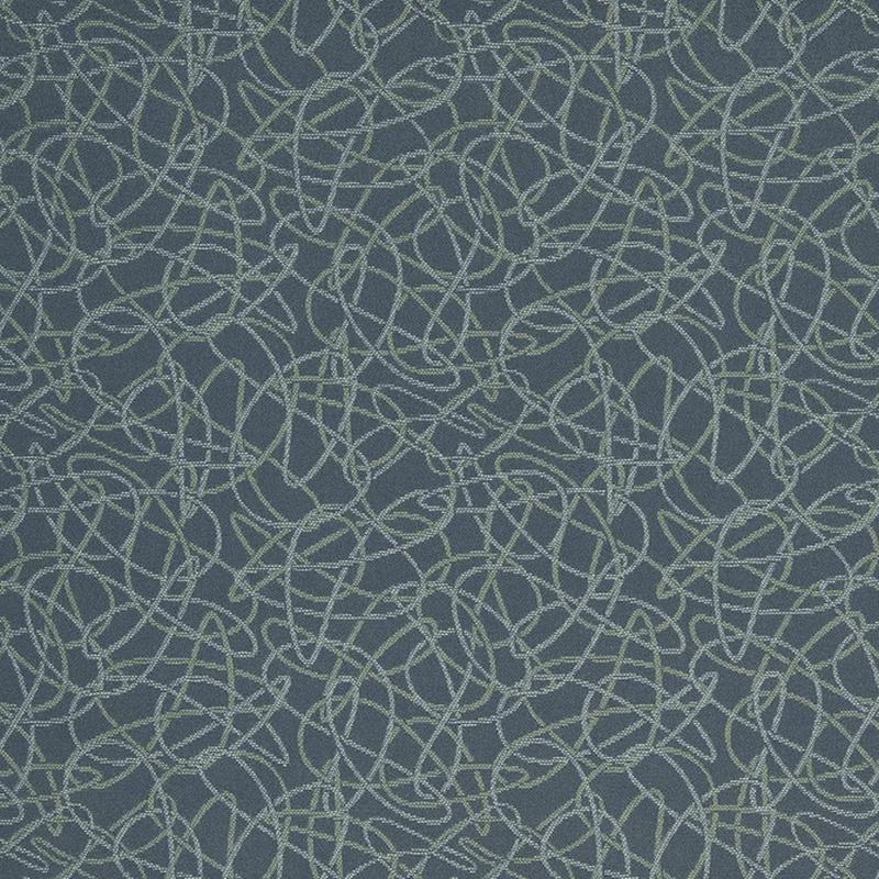 D929 Squiggles/Aegean by Charlotte Fabric