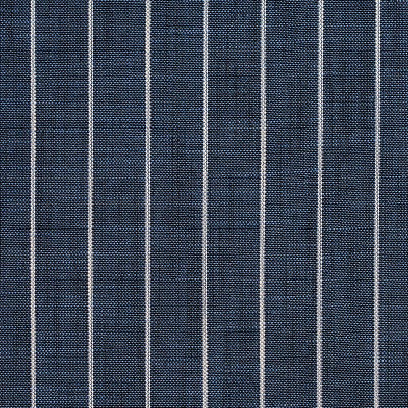D113 Indigo Pinstripe by Charlotte Fabric