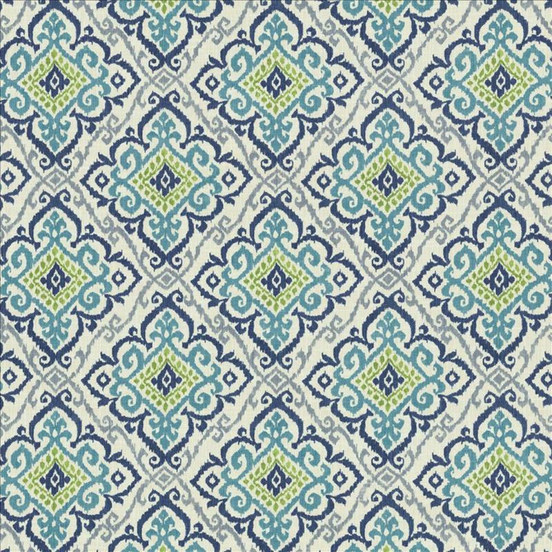 Oswego Capri Blue by Kasmir Fabric