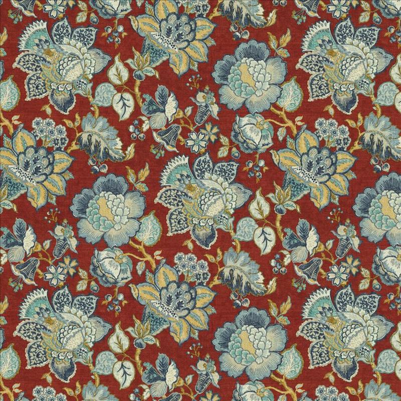 Parisian Park Crimson by Kasmir Fabric